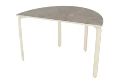 Alba akustikkbord halv oval grå