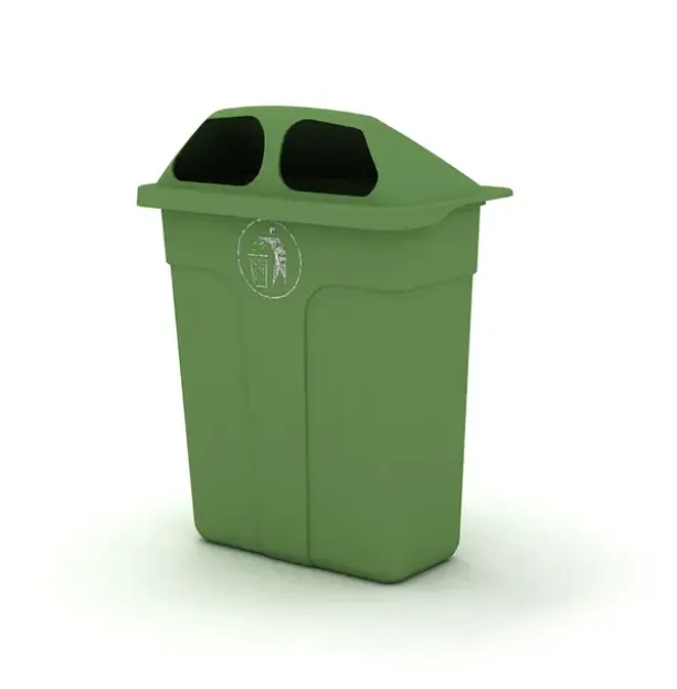 Avfallskurv grønn