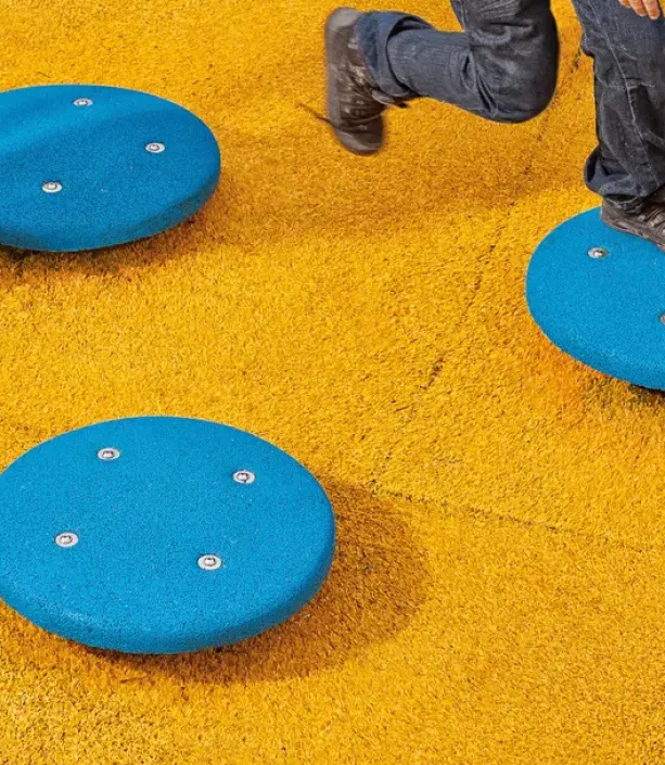 Balanseplate med gummi