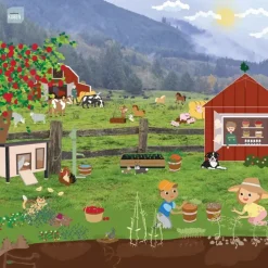 Barnehagekuben banner bondegård