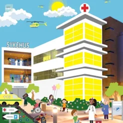 Barnehagekuben banner sykehus