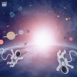 Barnehagekuben banner universet