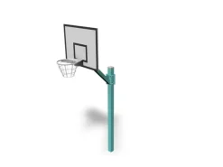 Basketballstativ 1 kurv turkis