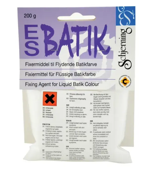 Batikk fikseringsmiddel