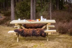 Bord/benk for voksne + rullestolplass