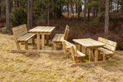 Bord/benk for voksne med rygg