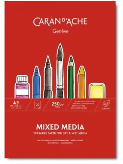 Caran d'Ache mixed media papir