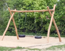 Dobbelt huskestativ i robinia