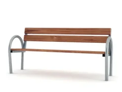 Fastmontert parkbenk B01