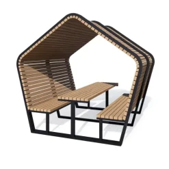Fresh paviljong med bord