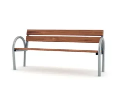 Frittstående parkbenk B02