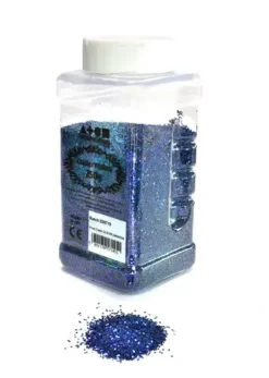 Glitter grovt blå