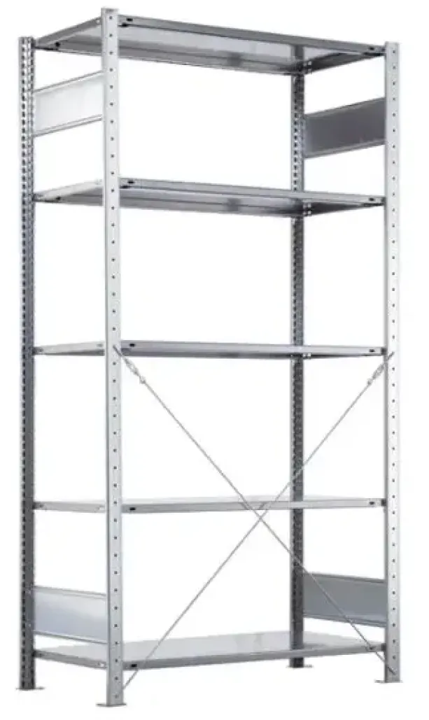 Gulvstående, robust lagerreol