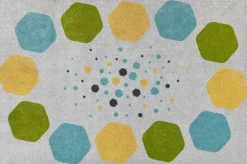 Hexagon gulvteppe