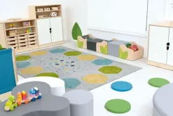 Hexagon gulvteppe