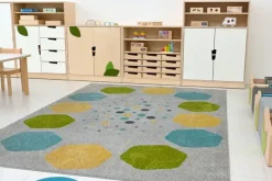 Hexagon gulvteppe