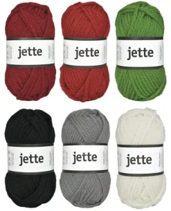 Jette ullgarn julepakke 6 kg