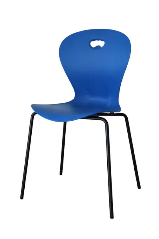 Karoline M stol blå/sort
