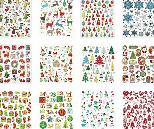 Klistremerker jul