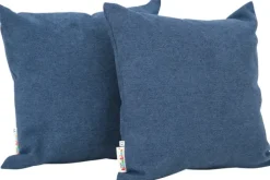 Kvadrat pute blå