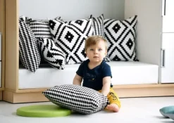 Kvadrat pute diamant