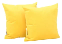 Kvadrat pute gul