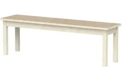 Lise benk med linoleum beige
