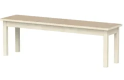 Lise benk med linoleum beige