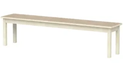Lise benk med linoleum beige