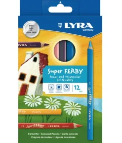 Lyra Super Ferby fargeblyanter mix