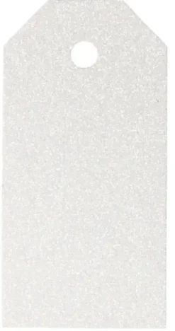 Manillamerker hvit glitter