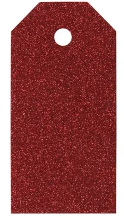Manillamerker rød glitter