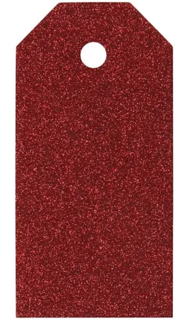 Manillamerker rød glitter