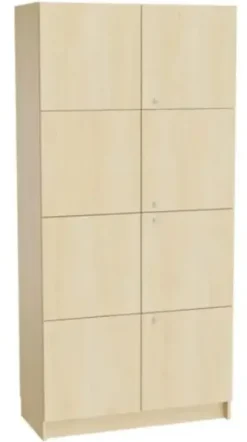 Materialskap med 8 dører