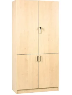 Materialskap med 4 dører Bjørk
