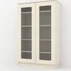 Materialskap med glassdører