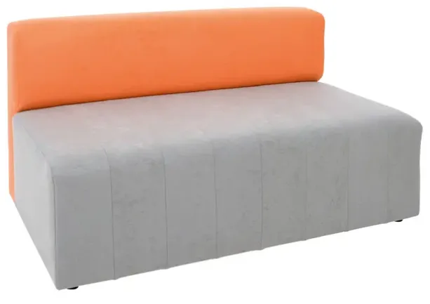 Mood sofa grå/oransje