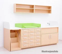 Oda stellebord til plastskuffer