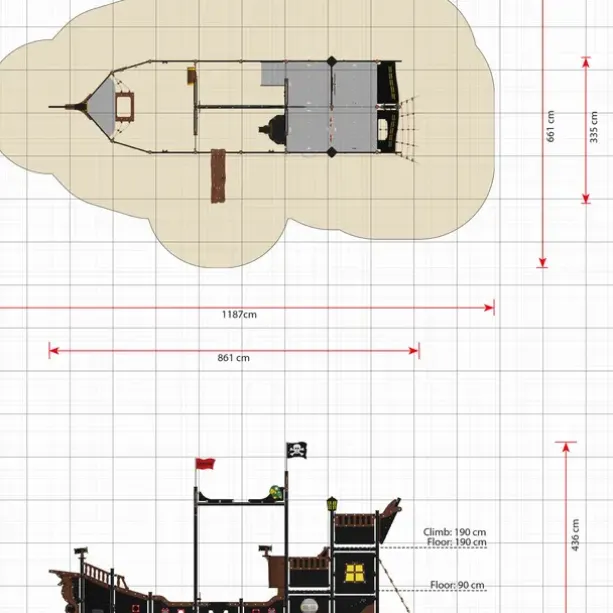 Olympia, ekstra stort piratskip