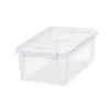 Oppbevaringskasse transparent m/lokk