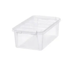 Oppbevaringskasse transparent m/lokk