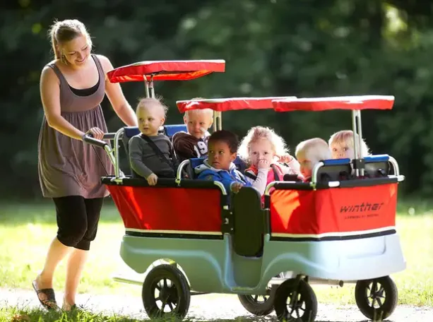 Parasoll til barnebuss