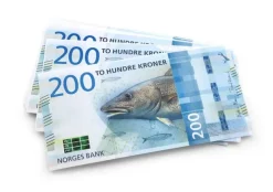 Pengesedler 200,- NY
