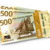 Pengesedler 500,- NY