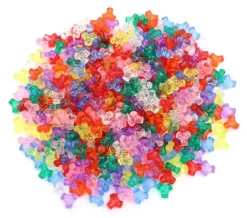 Plastperler propeller transparente
