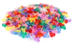 Plastperler propeller transparente