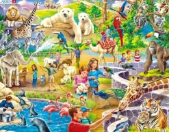 Puslespill dyrepark