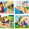 Puslespillsett moderne familier