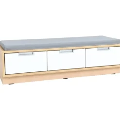 Quadro benk med madrass grå