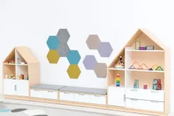 Quadro benk med madrass grå